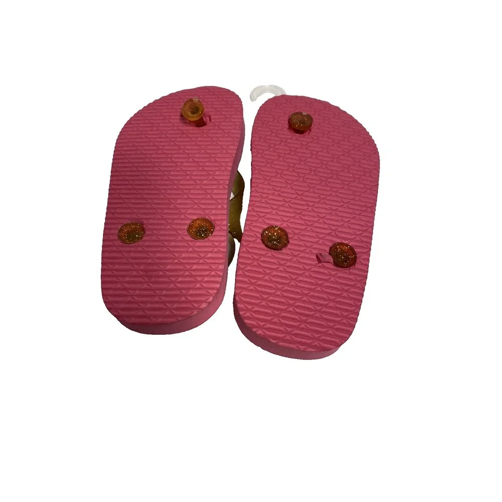NEW limited too toddler girls flip flops‎ with straps size 9 - 10